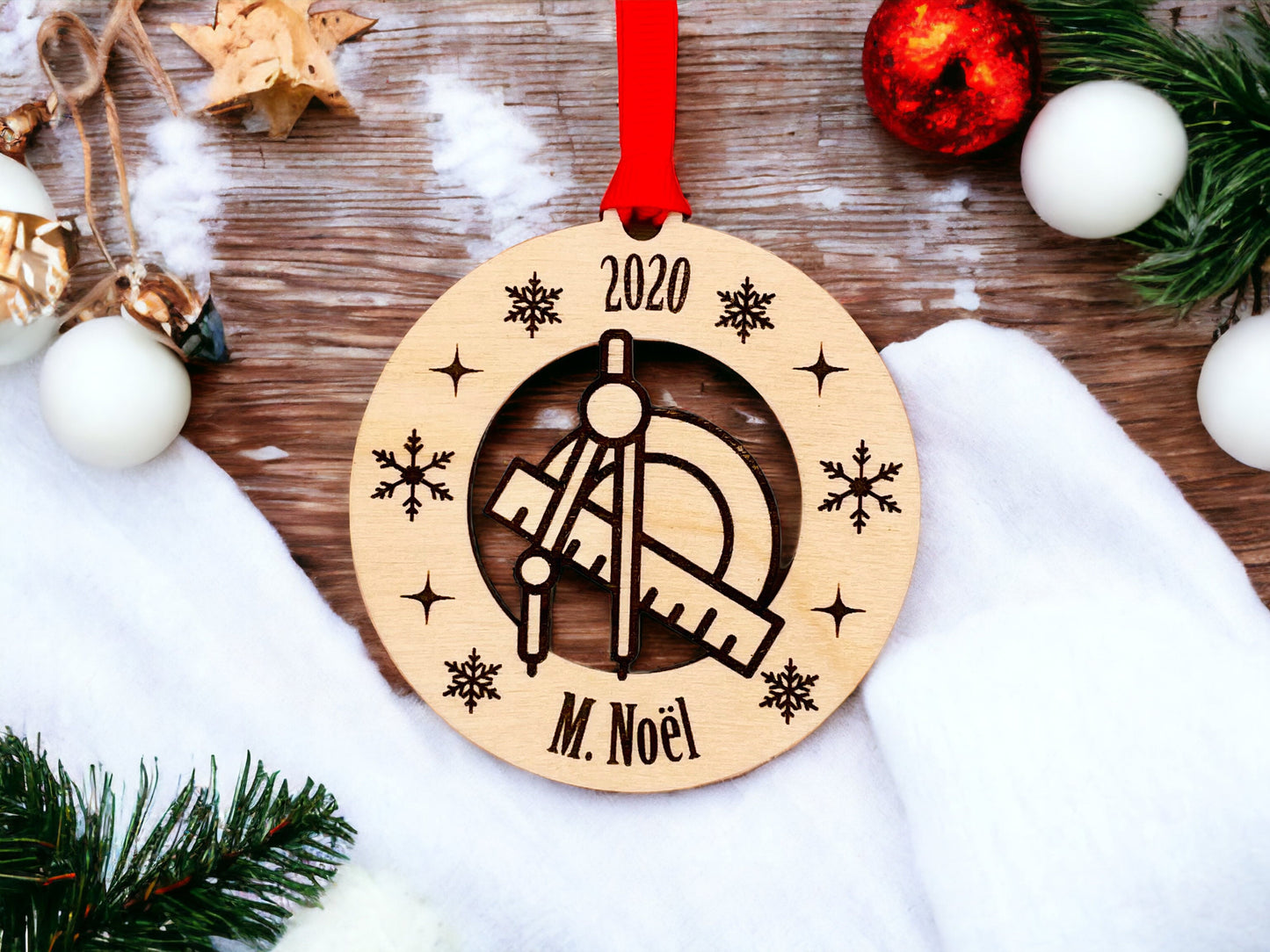 Ornement de Noël personnalisée pour professeur