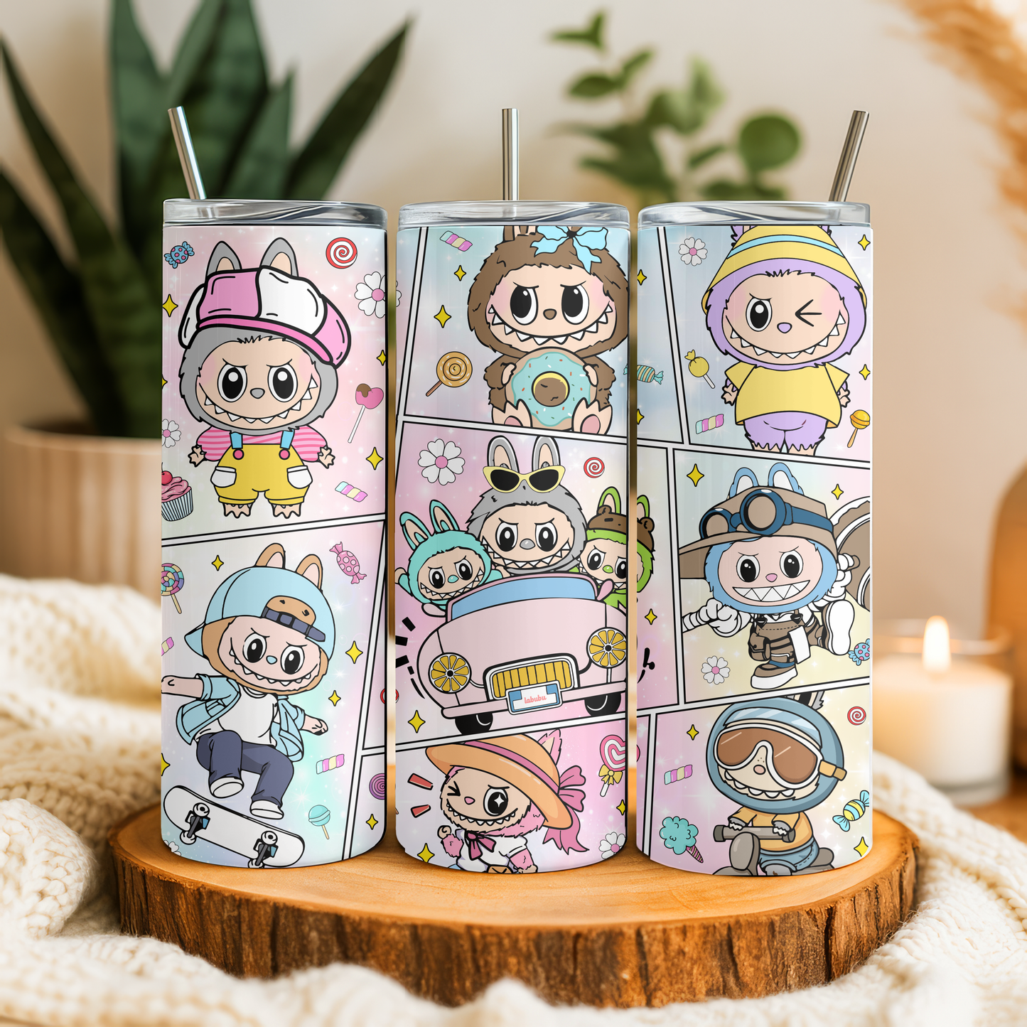 Tumbler 590 ml – Design Labubu Cute