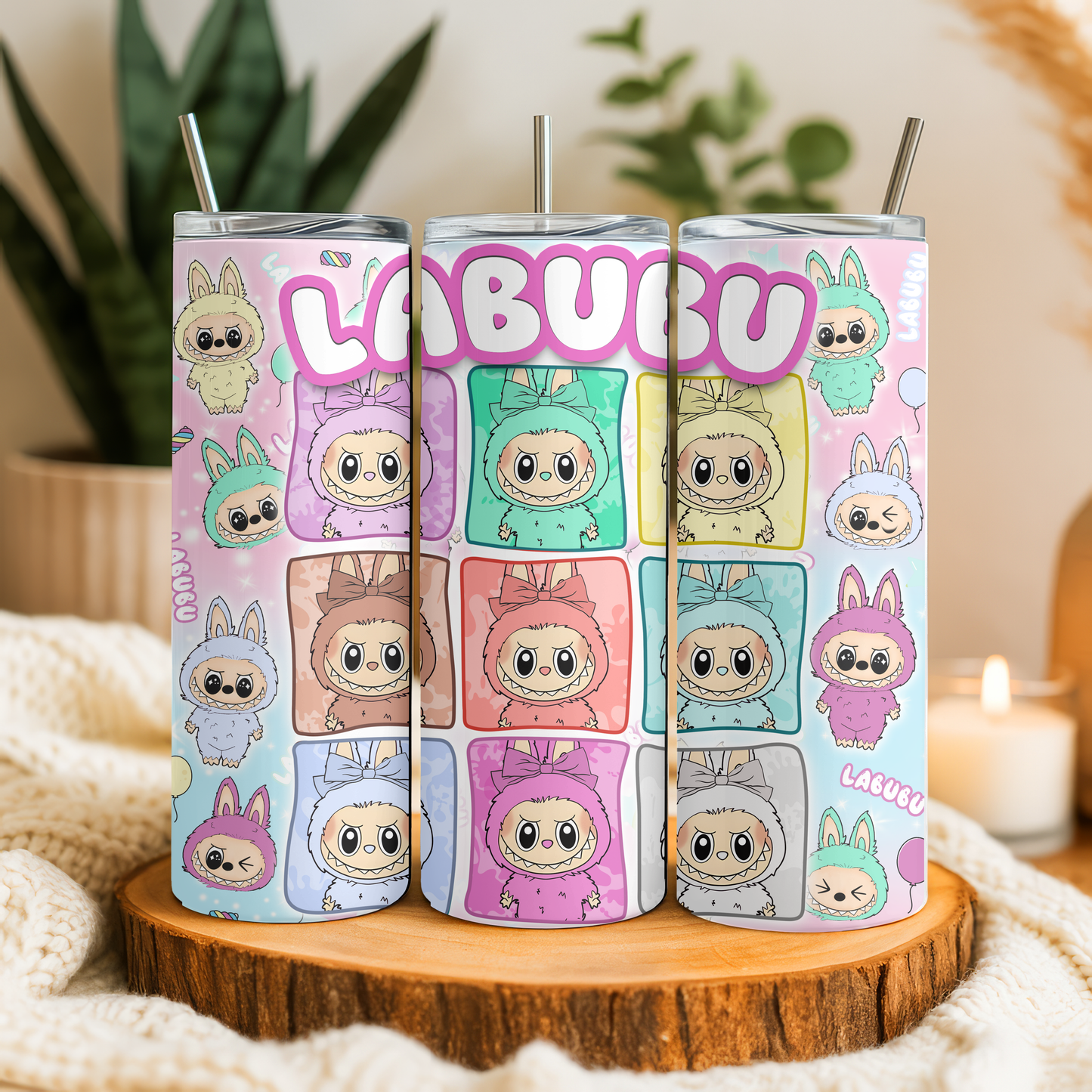 Tumbler 590 ml – Design Labubu Cute