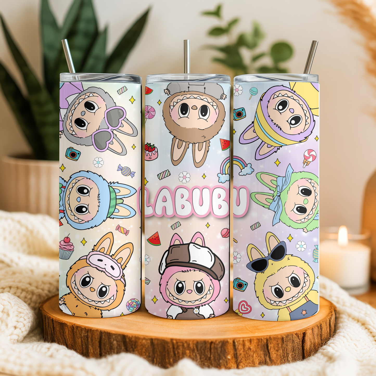 Tumbler 590 ml – Design Labubu Cute