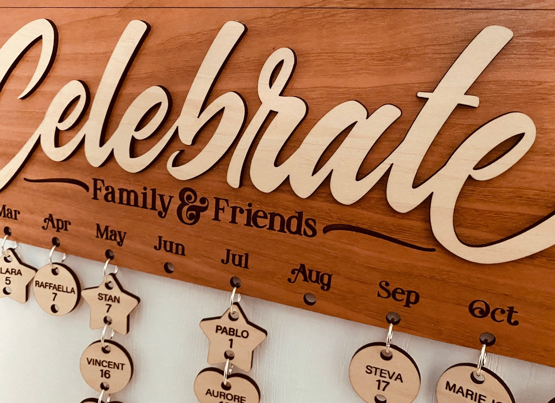 Médaillons supplémentaires pour calendrier d’anniversaire