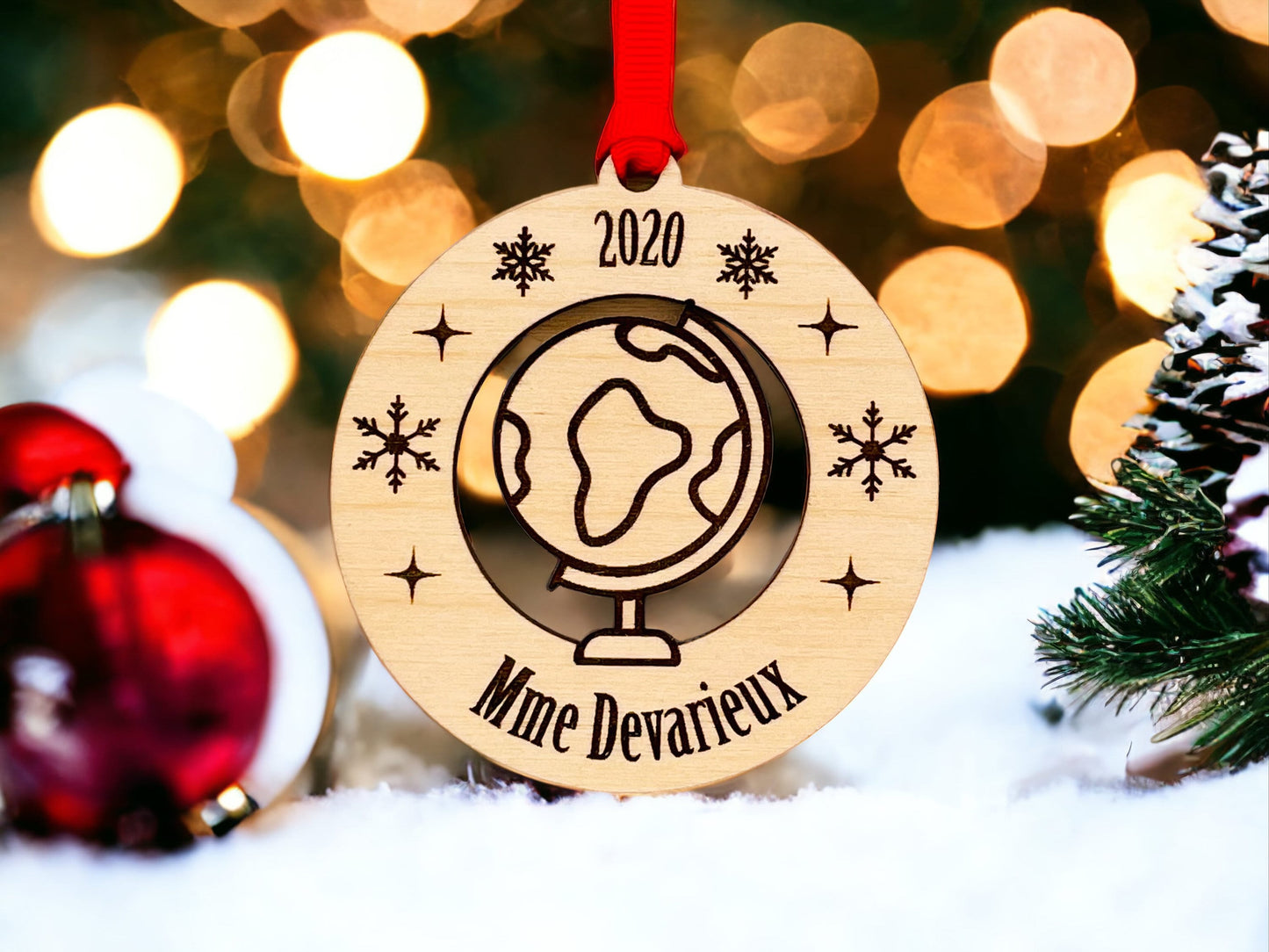 Ornement de Noël personnalisée pour professeur