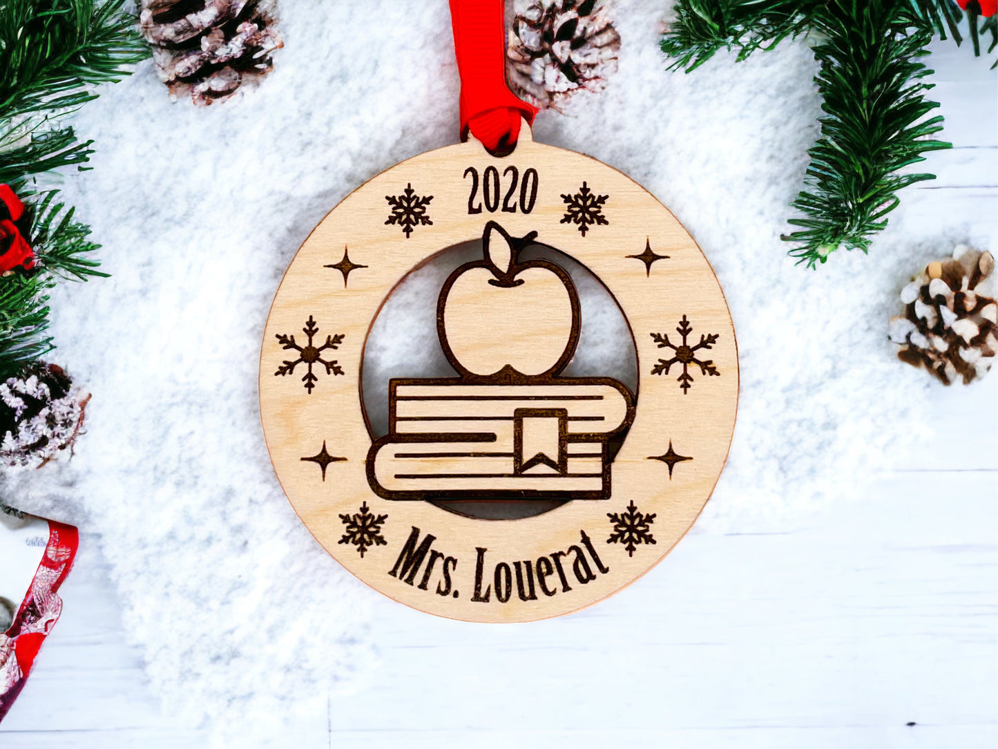 Ornement de Noël personnalisée pour professeur