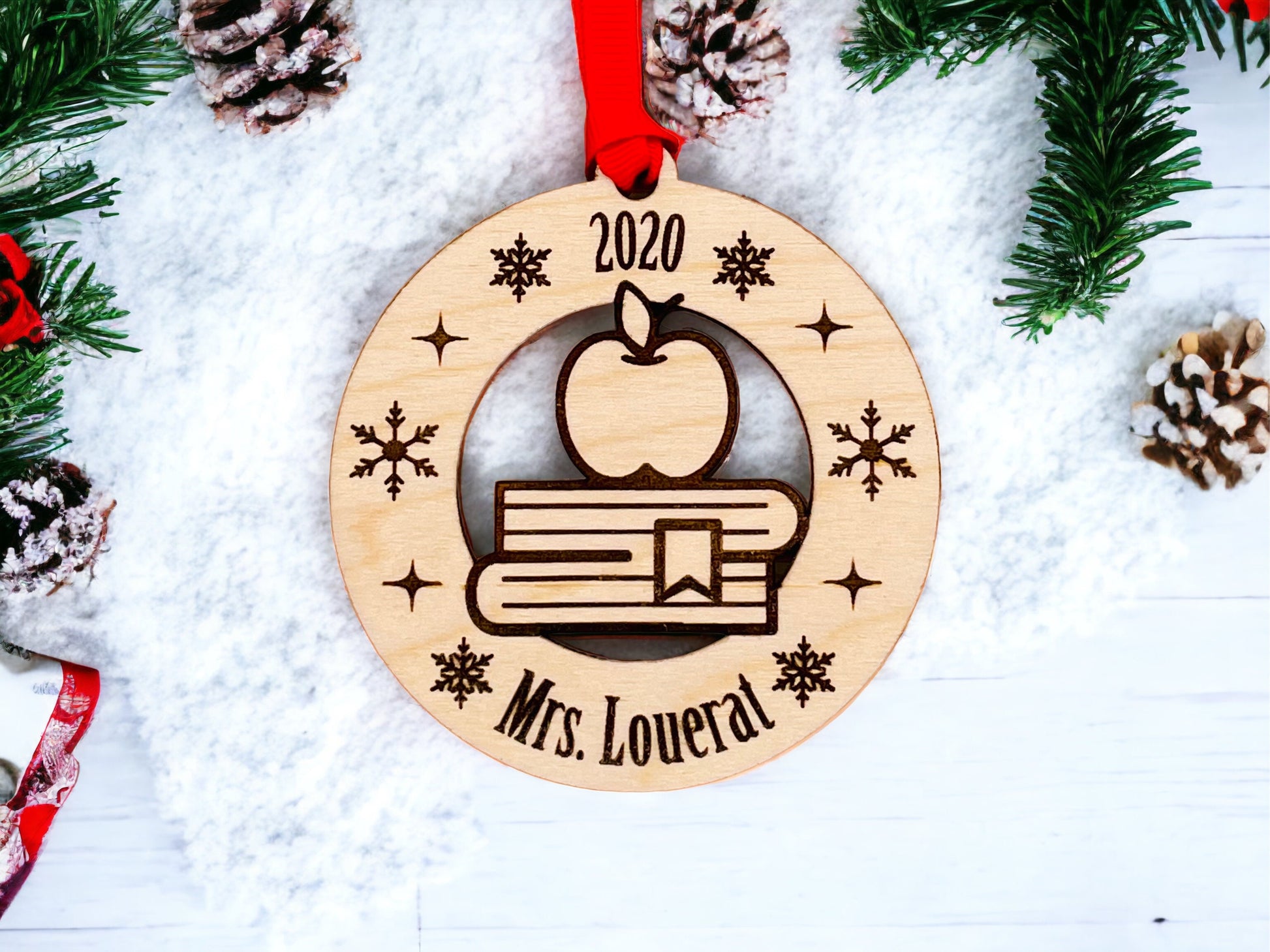 Ornement de Noël personnalisée pour professeur
